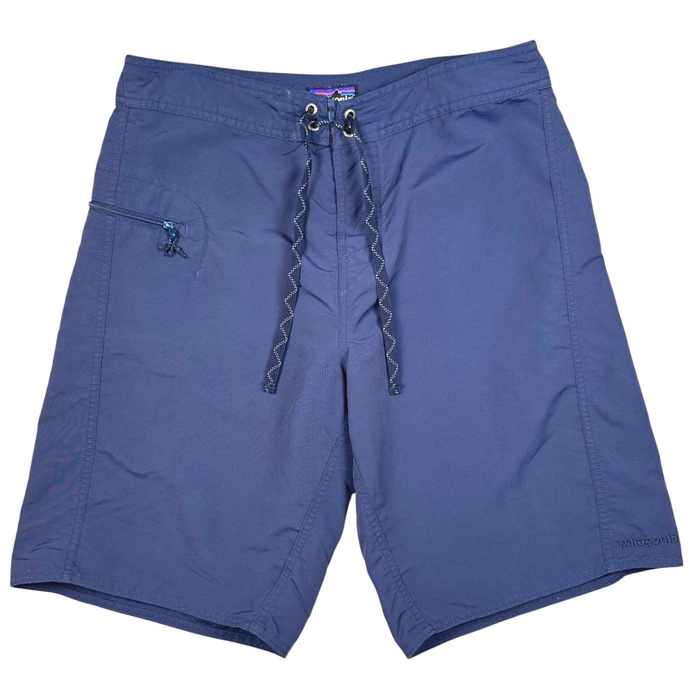 Patagonia Stretch Planing Board Shorts Men 32 Navy Blue Surf Swim UPF 50+ Gorp